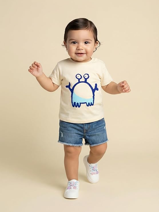 Nautinati Boys 100% Cotton T-Shirts (Packs) with Playful Prints