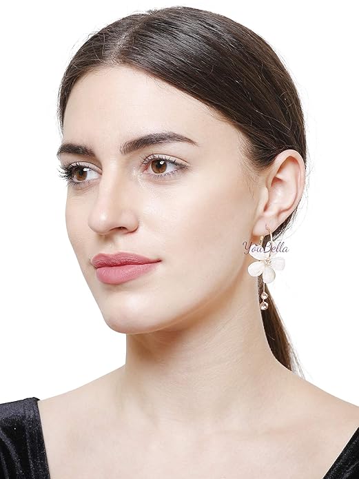 YouBella Jewellery Earings Gold Plated Floral Earrings for Girls and Women Alternate View